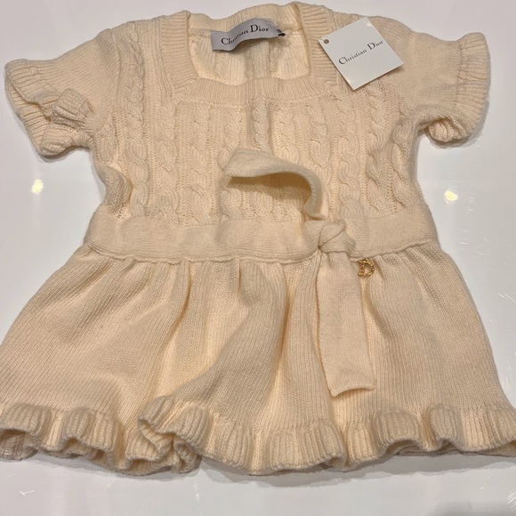 Christian Dior ivory wool tunic dress - Picture 4 of 9